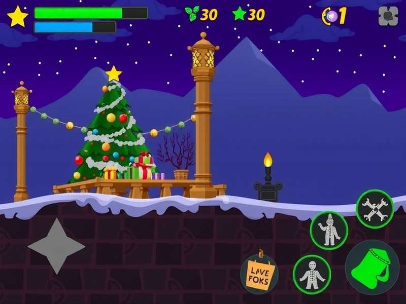 Festive Flyer Gameplay Screenshot